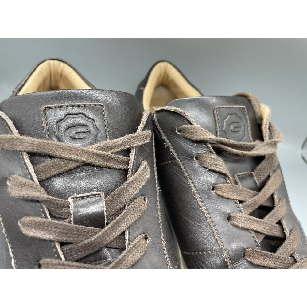 GREATS Brooklyn Sneakers Mens Size 11.5 Chocolate Brown Leather Made in Italy - Picture 2 of 13